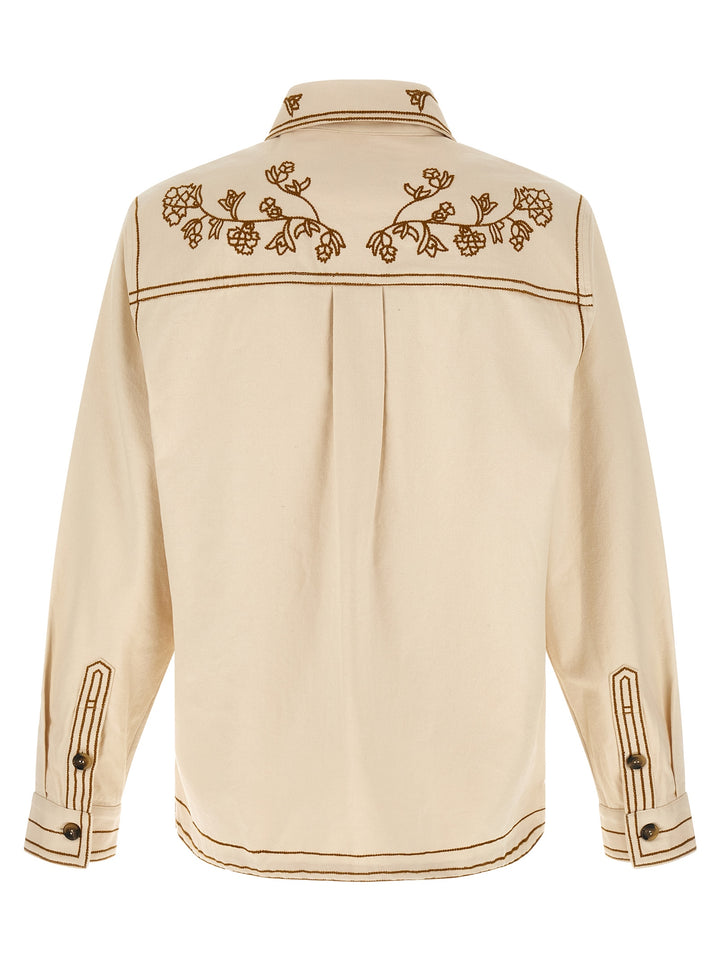 Marant Rudy Puffer Jackets - Beige | 601a9165ed478ff385dd271edb78a01cc450679a