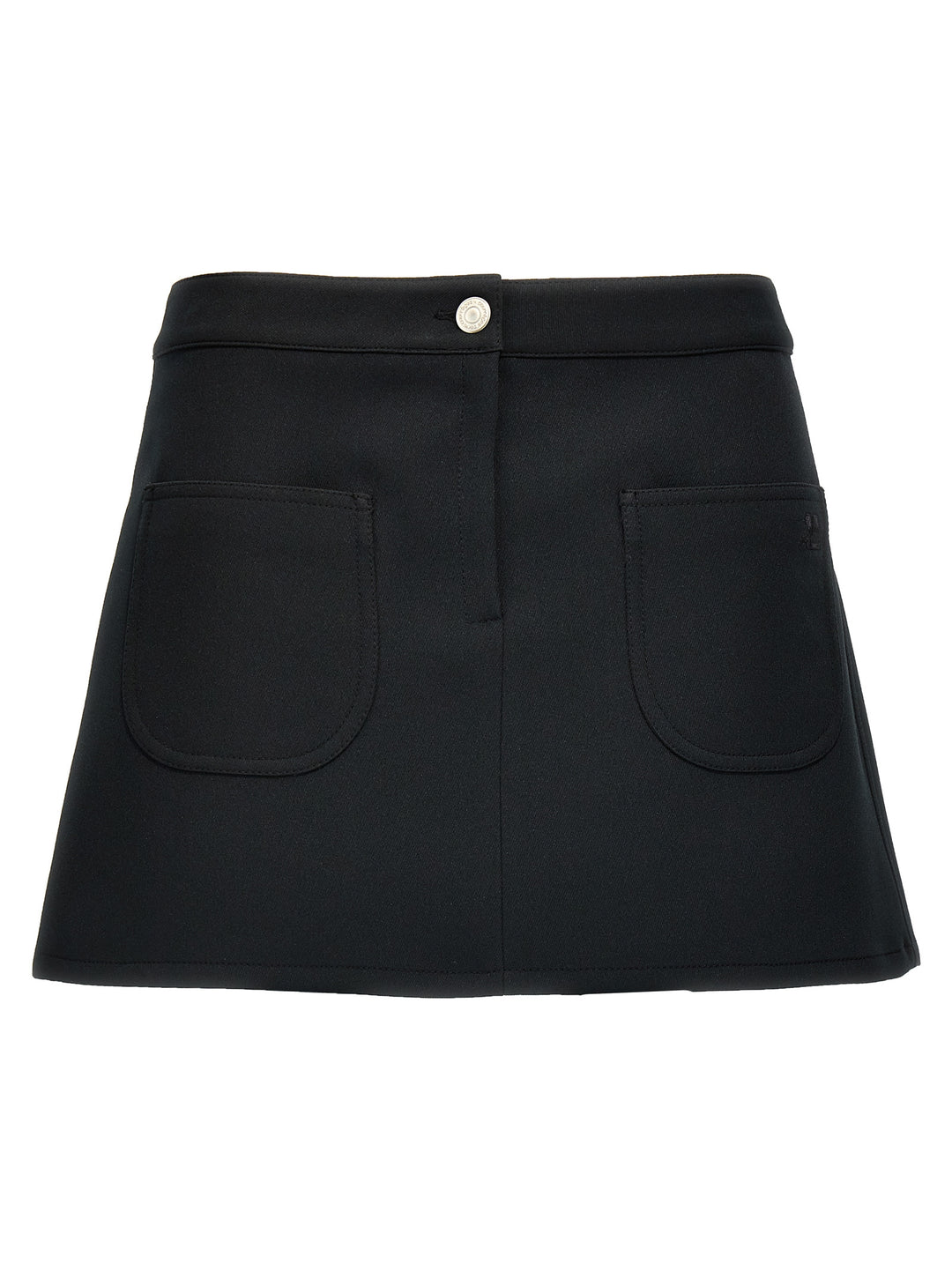 Logo Twill Skirt Skirts Black