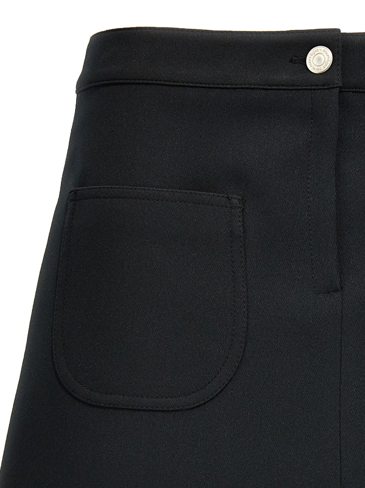 Logo Twill Skirt Skirts Black