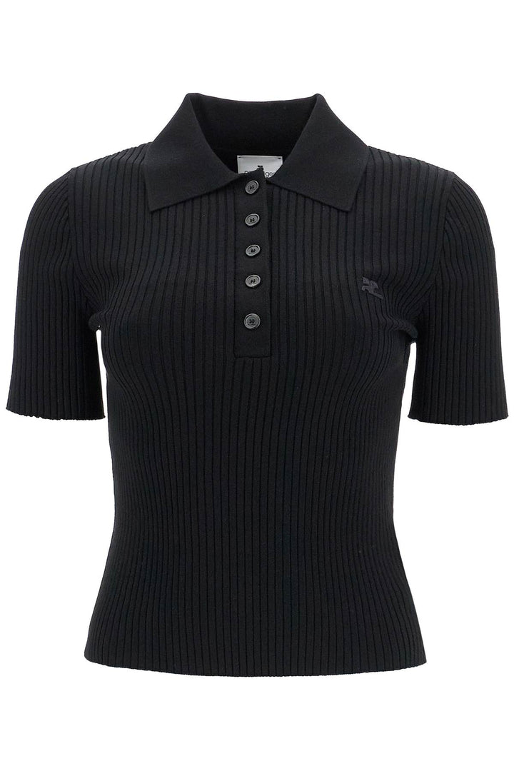 Short Sleeved Ribbed Polo