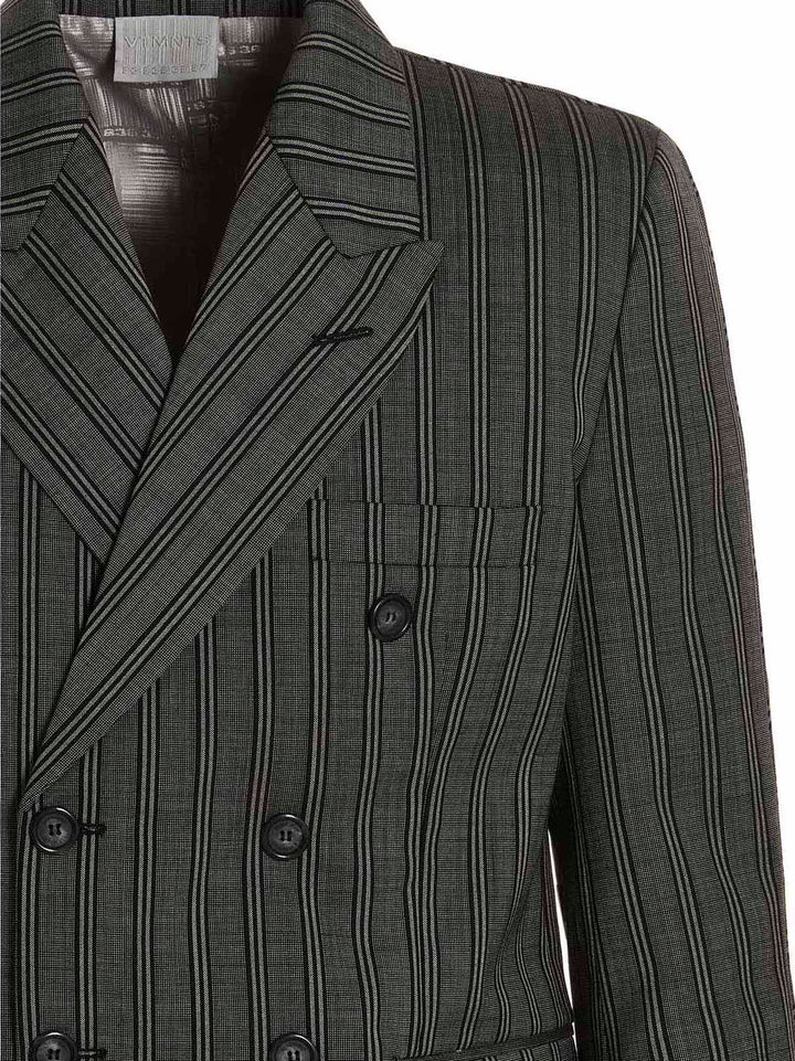 Vtmnts Tonal Double Breasted Tailored Blazer - Black | 1f8291c76adbcd8e5d802cad930aad8800aa8dc8