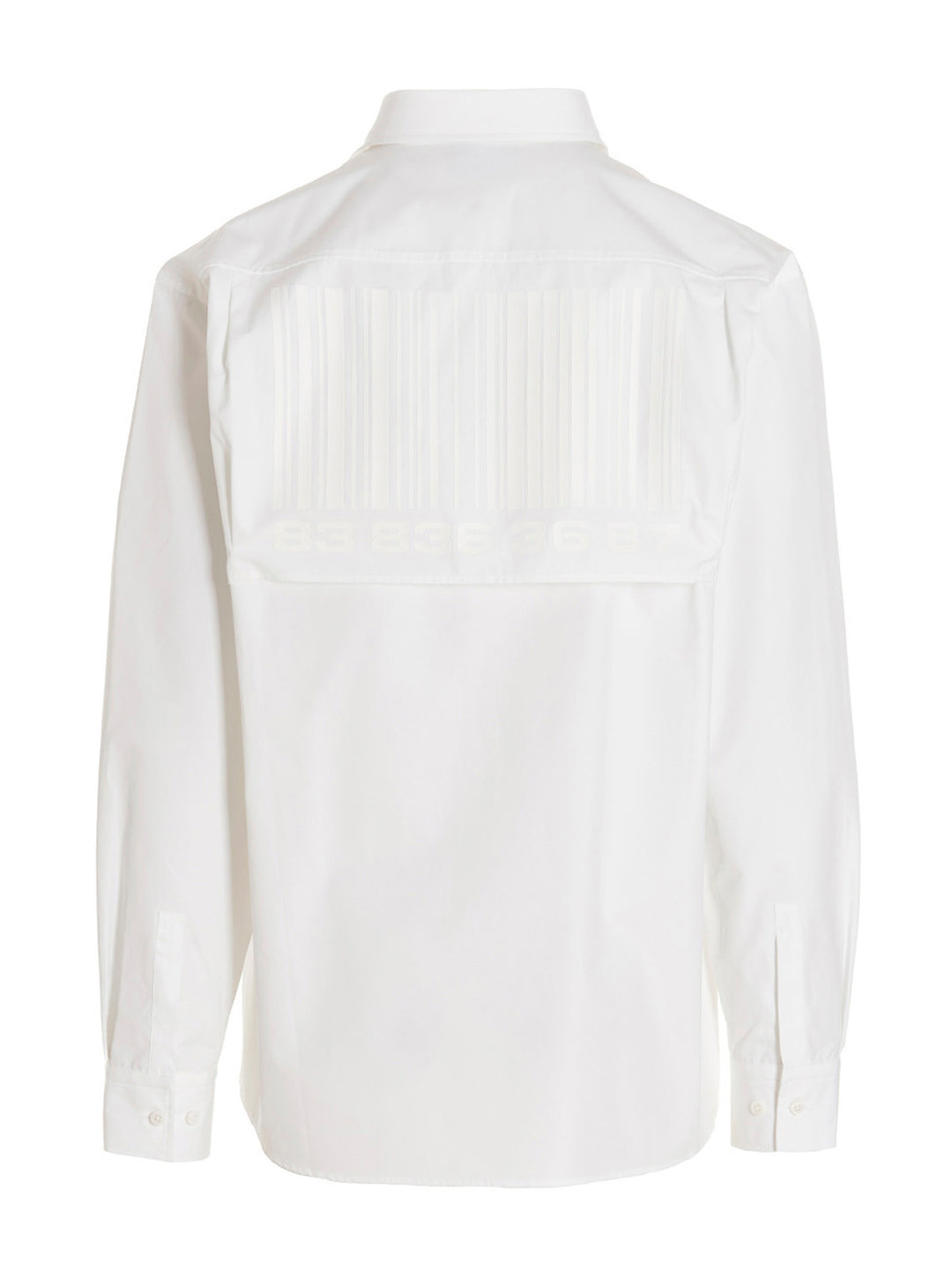 Vtmnts Barcode Shirt and Blouse - White | 2600b90dbcc702103b4eeda1bb23207d0fd34c01
