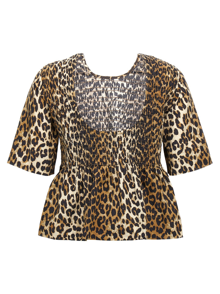 Leopard Blouse Shirt, Blouse Multicolor