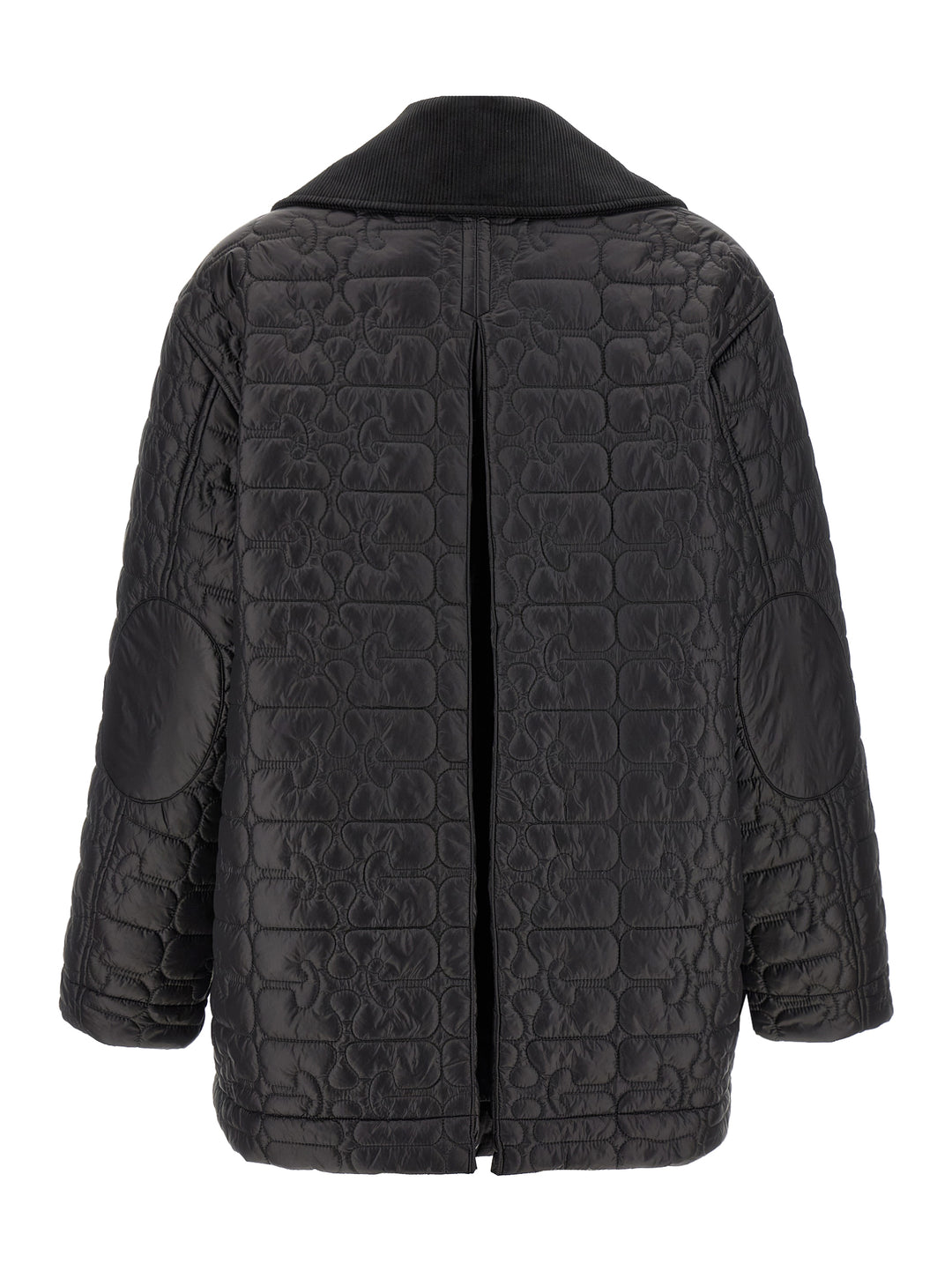 Ganni Black Shiny Quilt Midi Puffer Jackets - Black | 6455b8a8cf226f45871d3e94843cbf98d8713be5