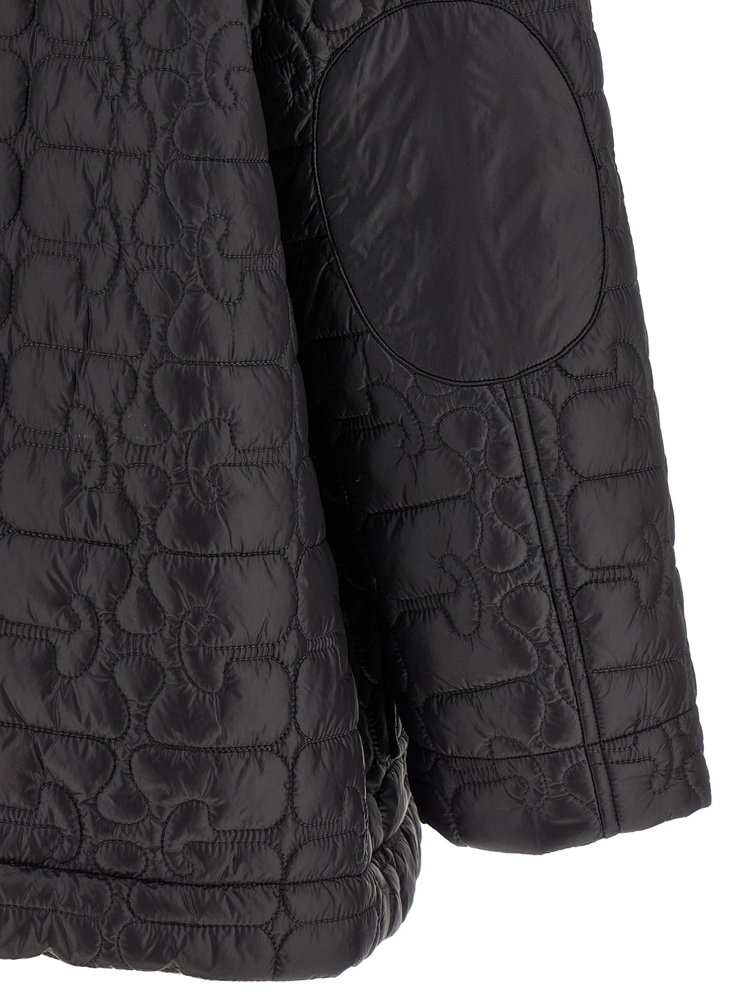 Ganni Black Shiny Quilt Midi Puffer Jackets - Black | e1169523451c889514e64835e357bc94bf873b0b