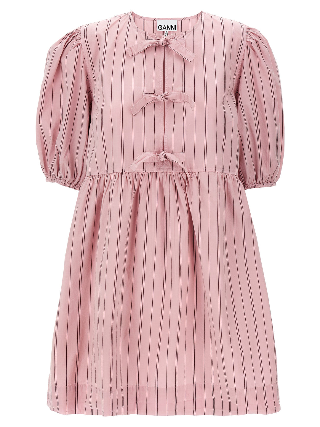 Poplin Bow Dress Dresses Pink