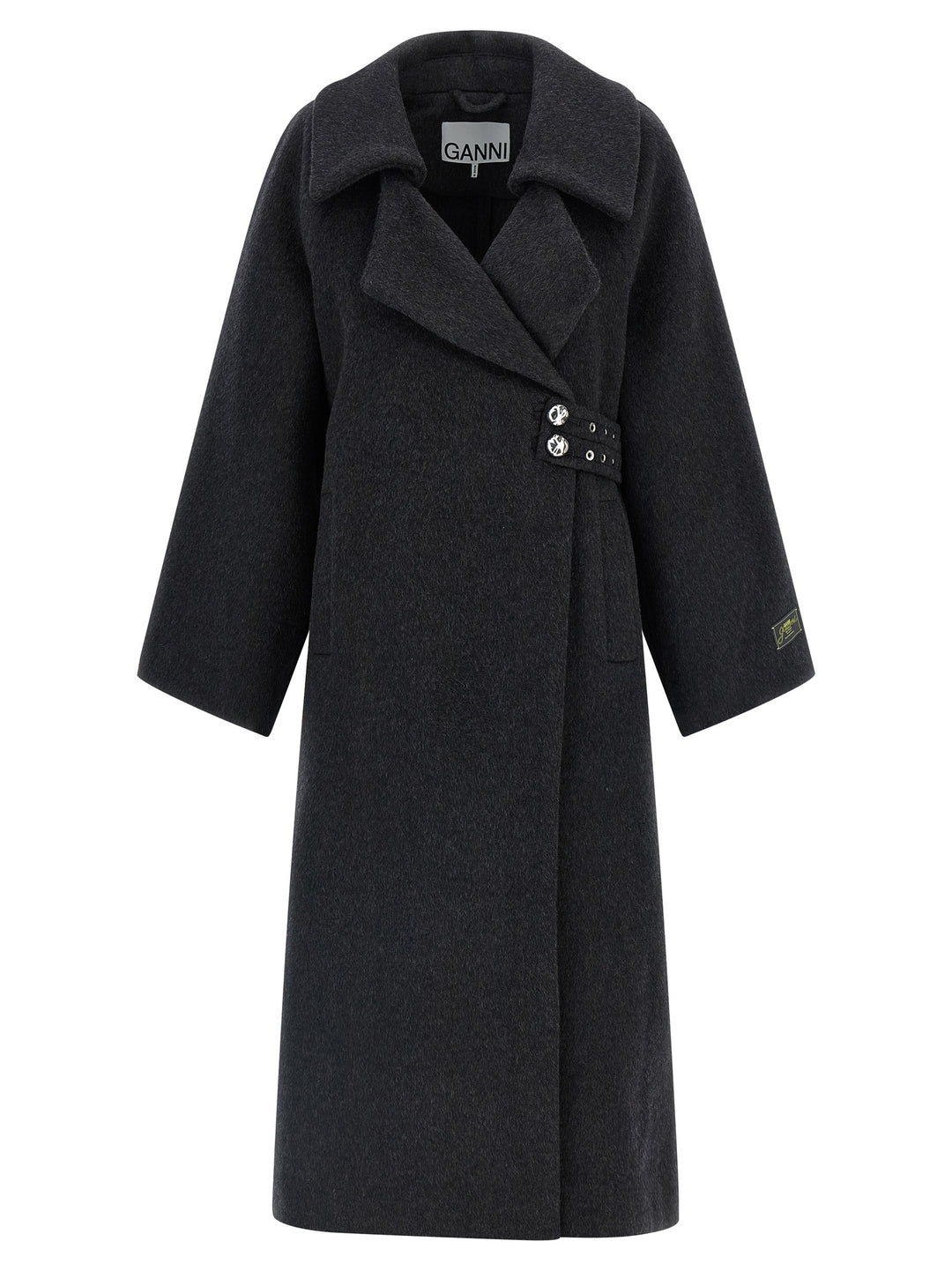 Ganni Wool Coat Coats and Trench Coats - Gray | be4906c83d4eb5e6e2e26abe75f19ac8f815d182