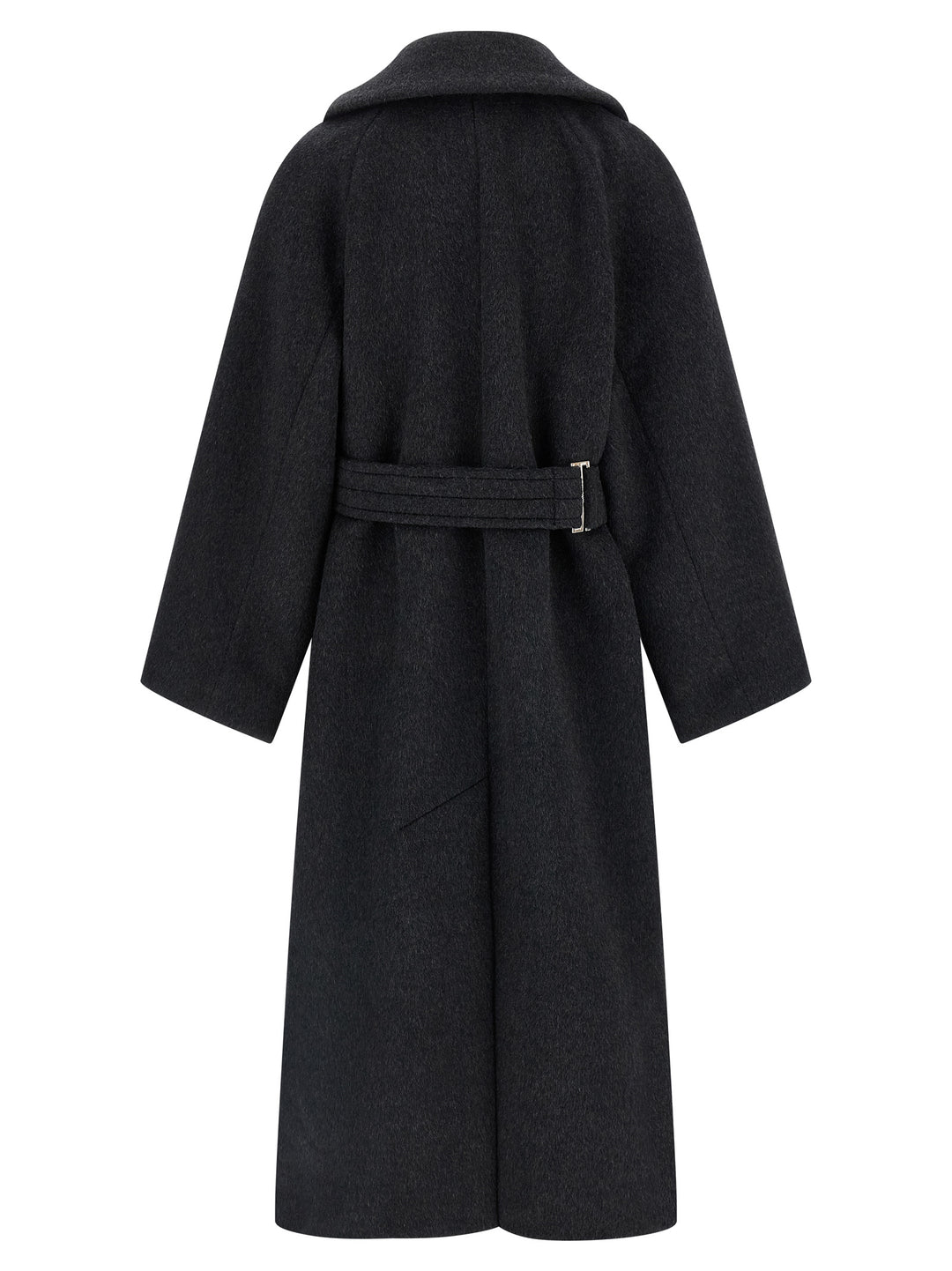 Ganni Wool Coat Coats and Trench Coats - Gray | ff988ec549f35b706782ef12fd12f6f9f24108ff
