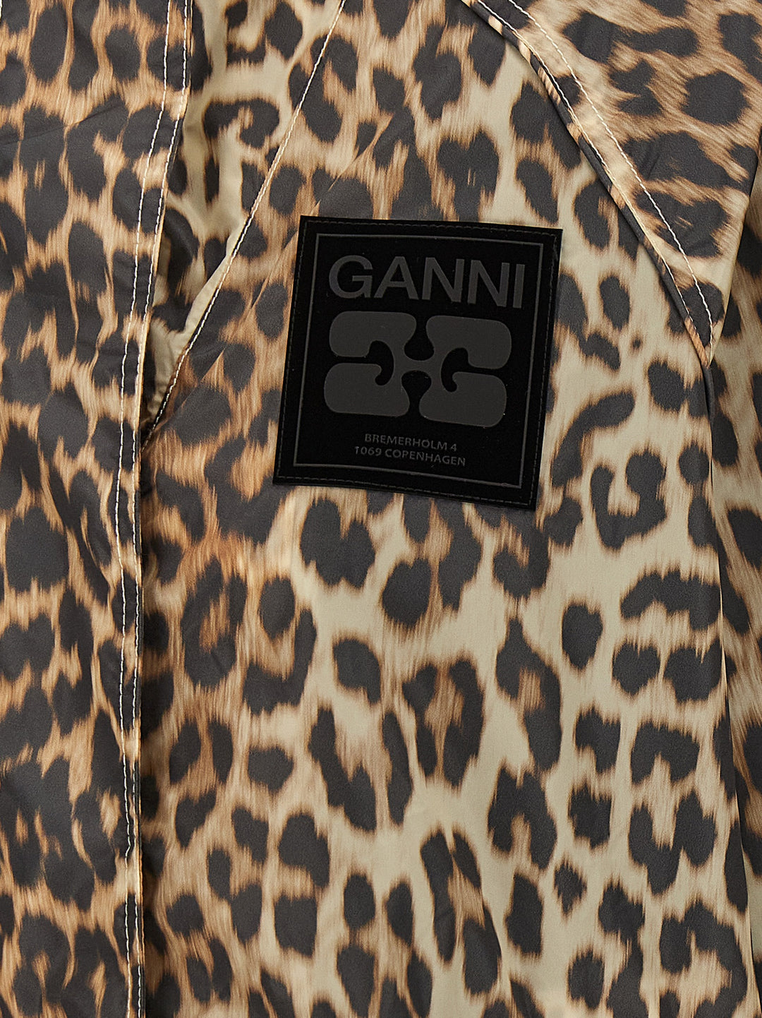 Ganni Leopard Print Nylon Piumini, Parka, Giacche casual - Multicolor | 6ea3c0dada2d8cb7cc648a566fbde7b4a26bab7a