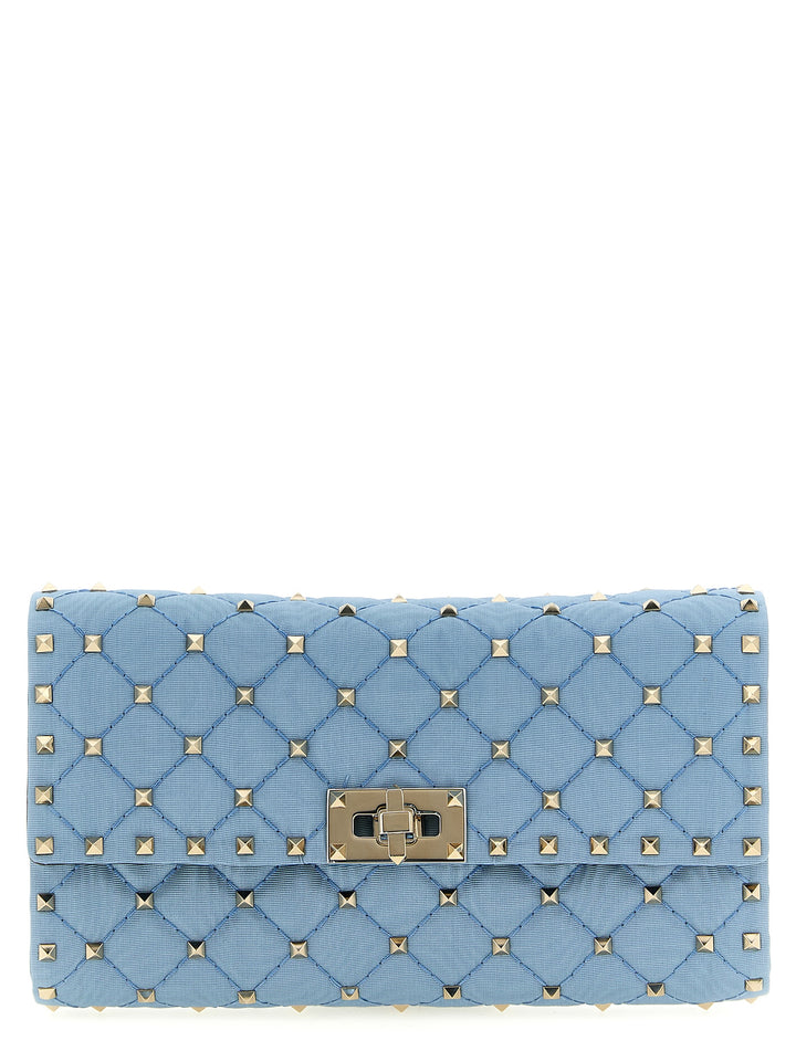 Valentino Garavani Rockstud Spike Crossbody Bags - Light Blue | 957fefb6ccacecdadc14877b76c3399154b34610