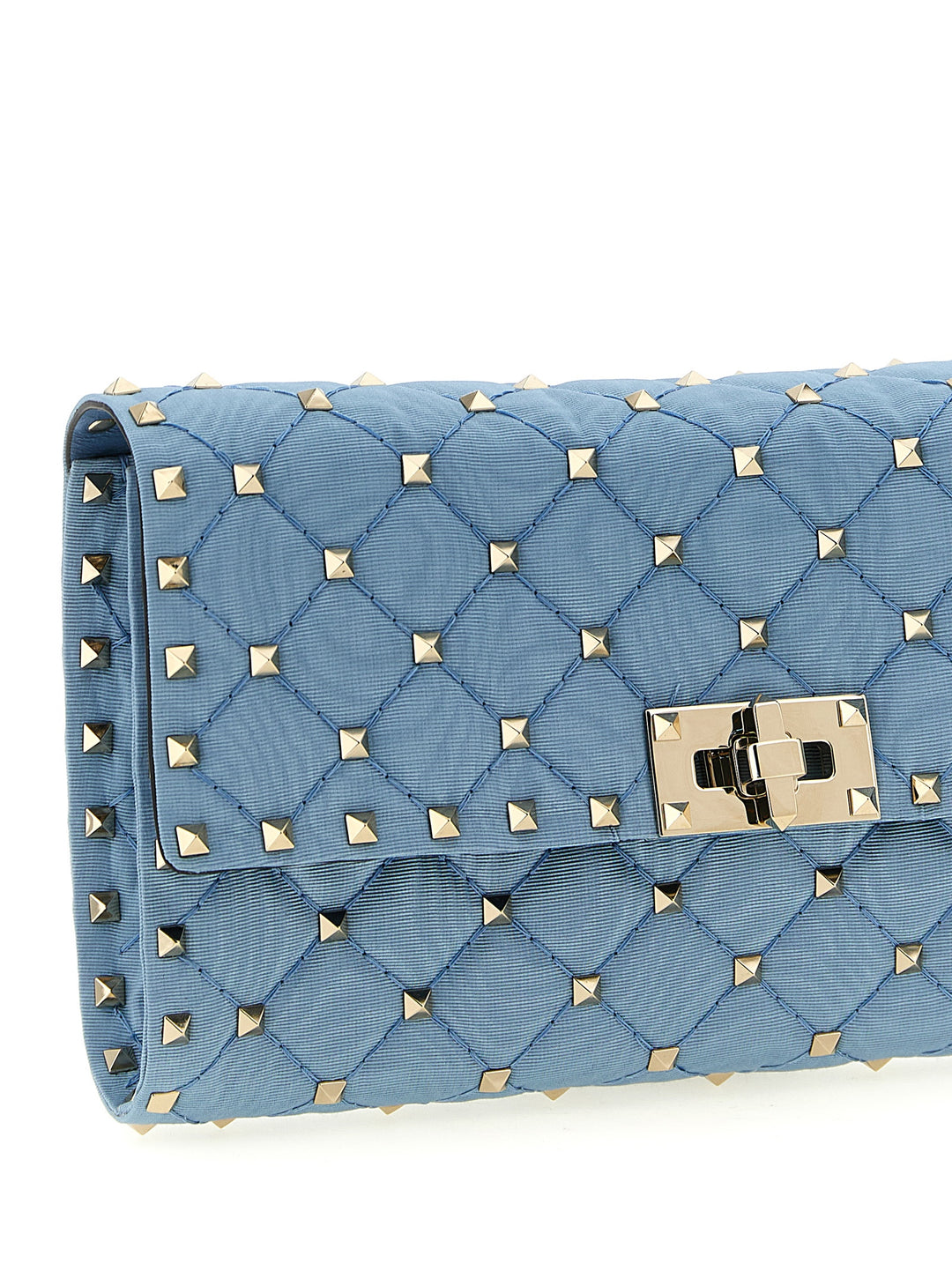 Valentino Garavani Rockstud Spike Crossbody Bags - Light Blue | 89243028c4df941849f6cce9a74f88aa1cf509c2