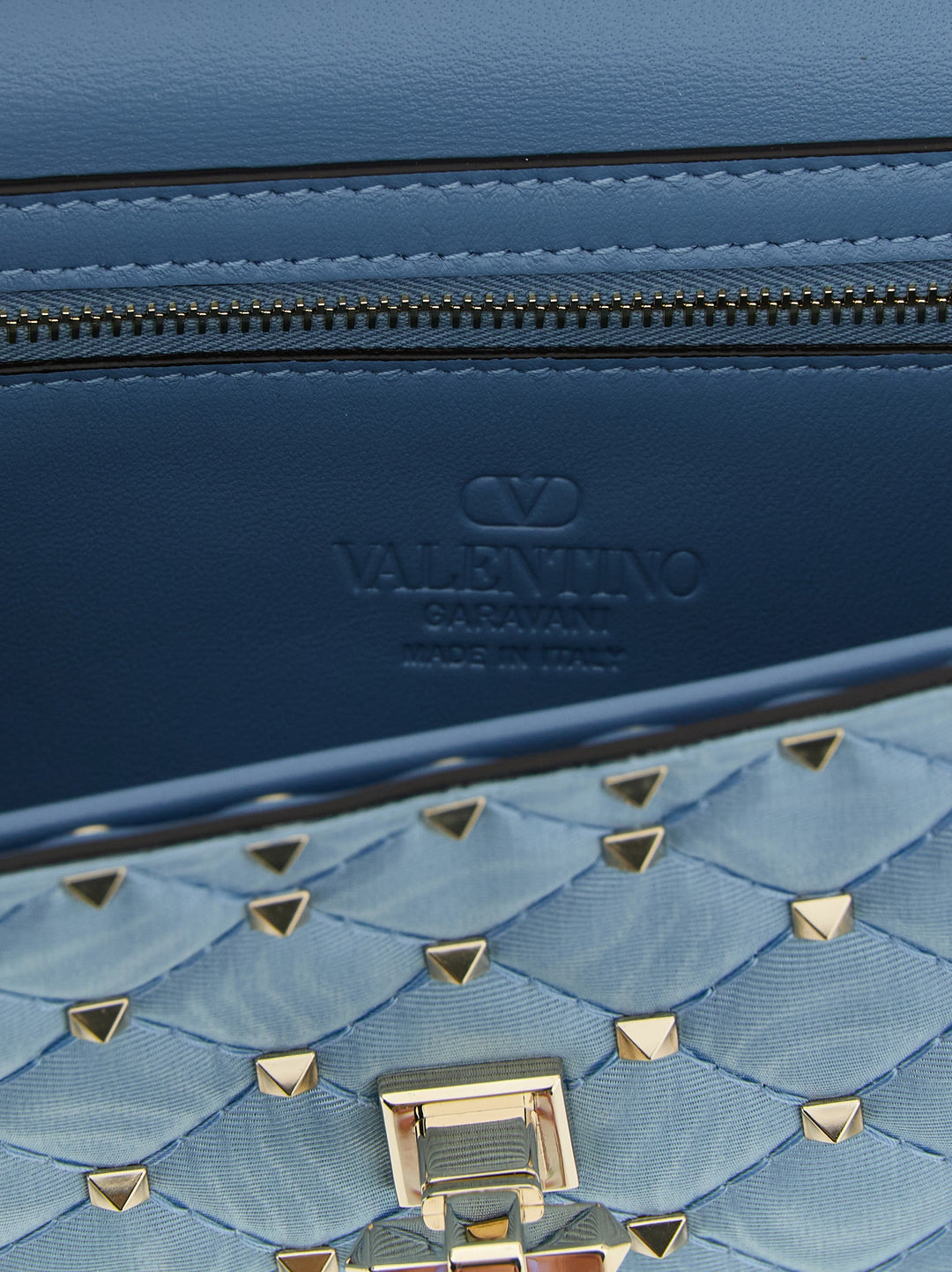 Valentino Garavani Rockstud Spike Crossbody Bags - Light Blue | 930a8b4514a2bc04ec92efc46eebe3a4efcb34df