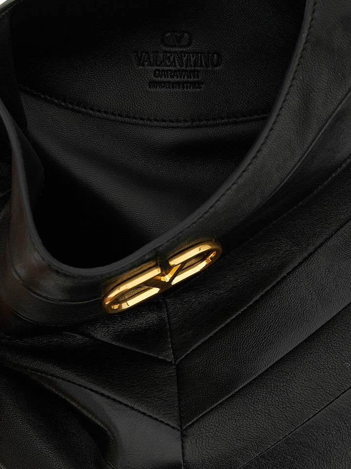 Valentino Garavani Hoboho Shoulder Bags - Black | 44964f30ce43ba030a2e993d24fdeeaebe5ead89