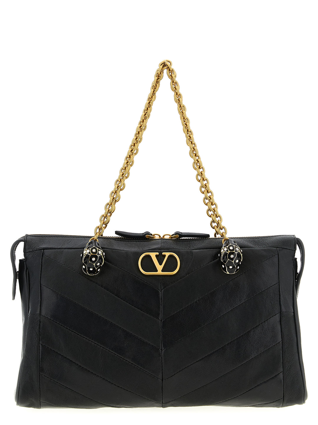 Valentino Garavani Panthea Shoulder Bags - Black | 41e82f2c474e1346b4a428ae05d83d8d33a63369
