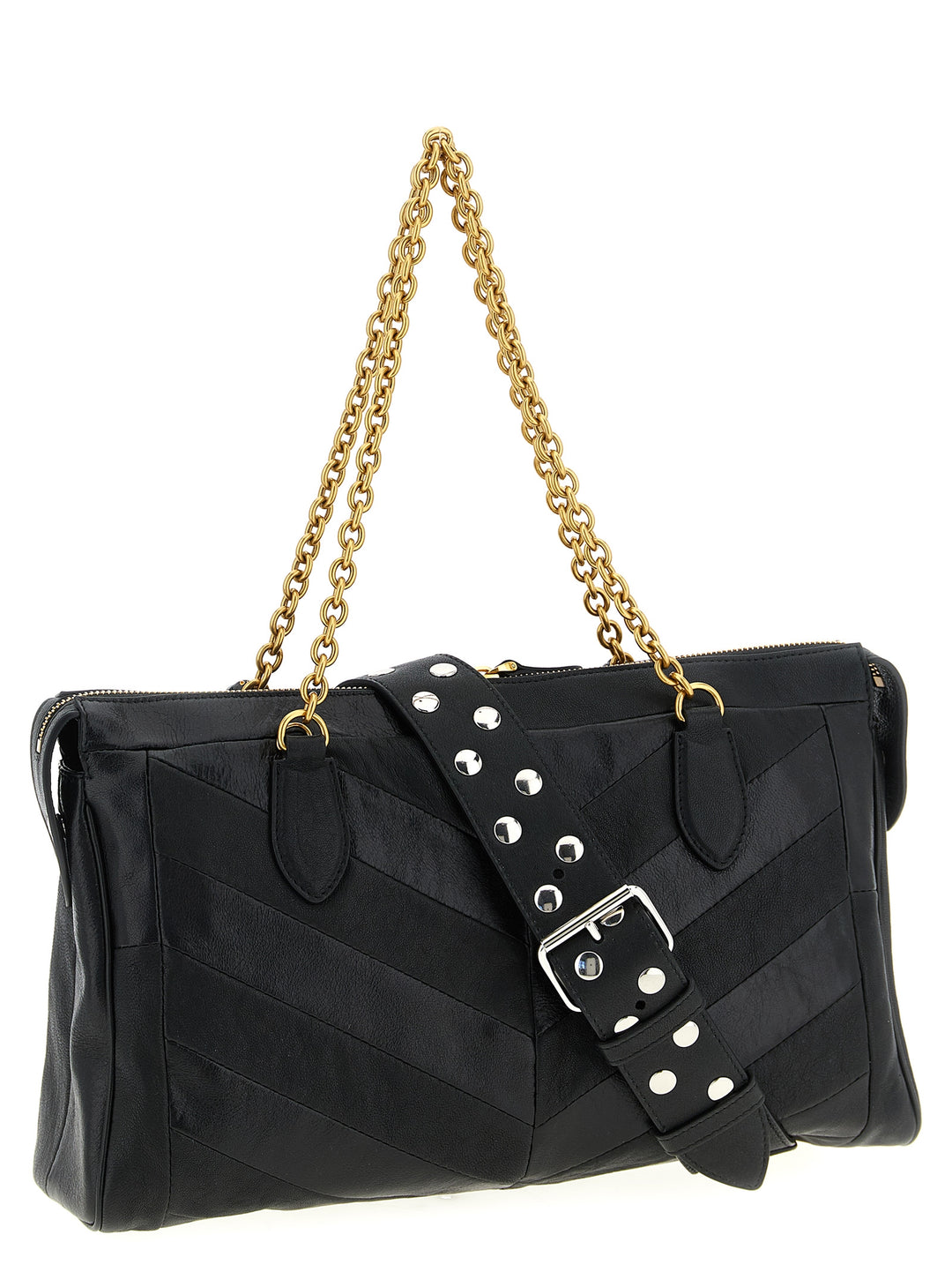 Valentino Garavani Panthea Shoulder Bags - Black | 8b2b316b2b3967445791aedb218960ecb358cfa9