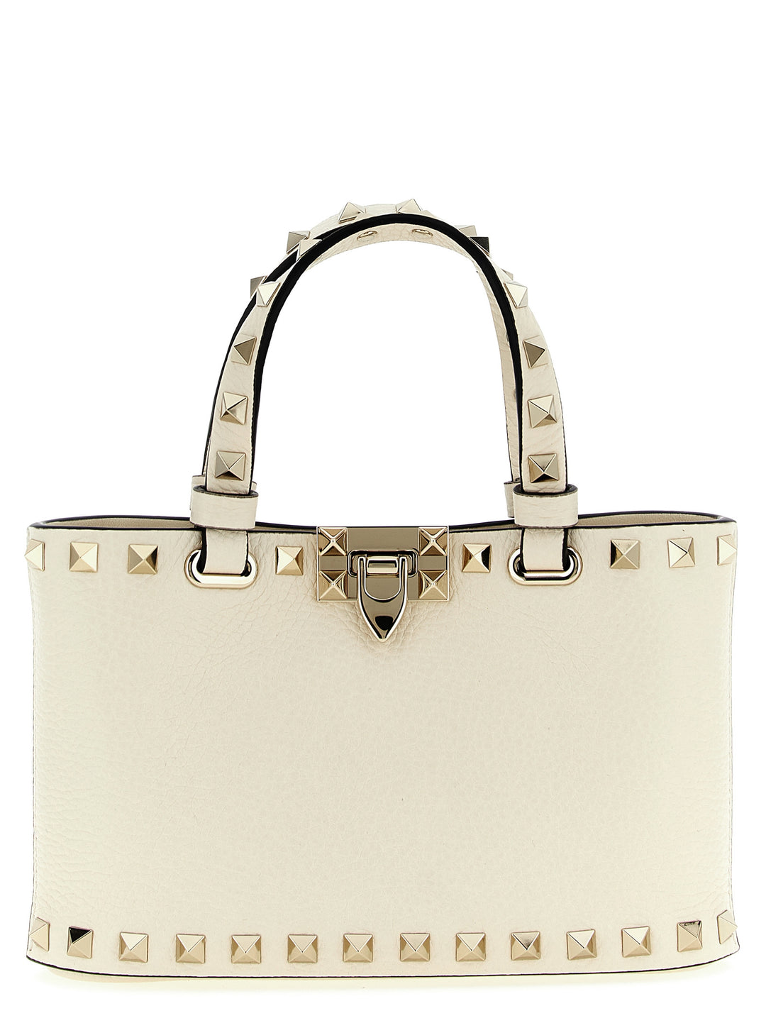 Valentino Garavani Rockstud Tote Bag - Beige | 03de65131e0e59573dcc239e2fe30ea64e953acf