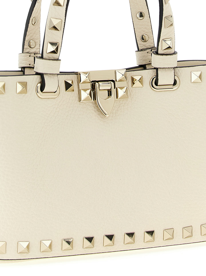 Valentino Garavani Rockstud Tote Bag - Beige | a5d1d9d7752e06ec598e9c7ebf422544a8875f13