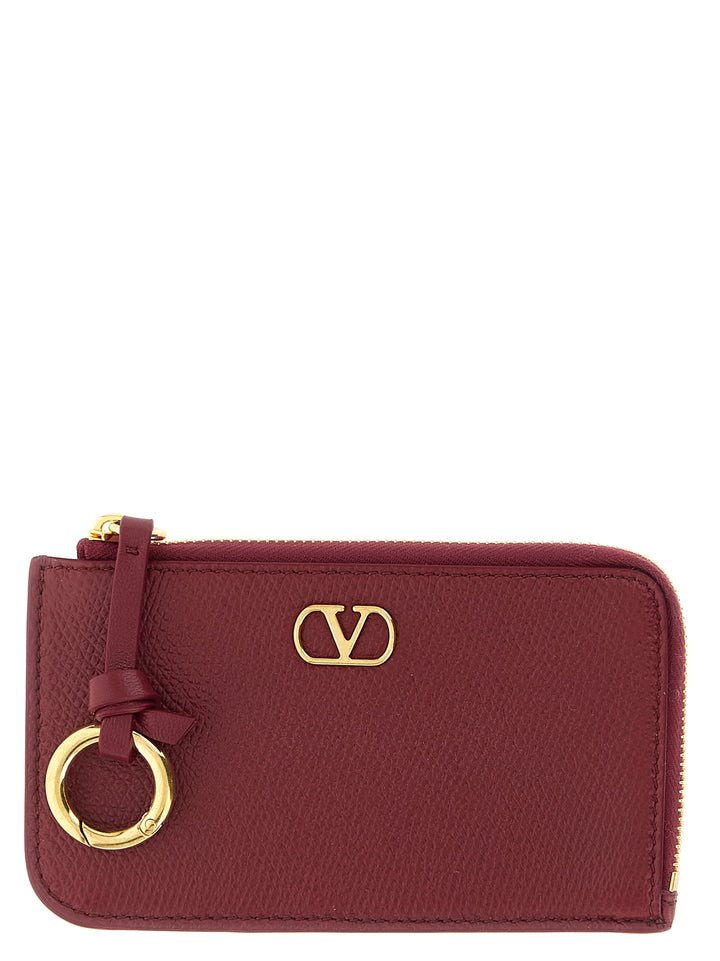 Valentino Garavani Vlogo Signature Wallets and Card Holders - Bordeaux | 916d3f394490fe2c6cd280a804521788c964f0dd