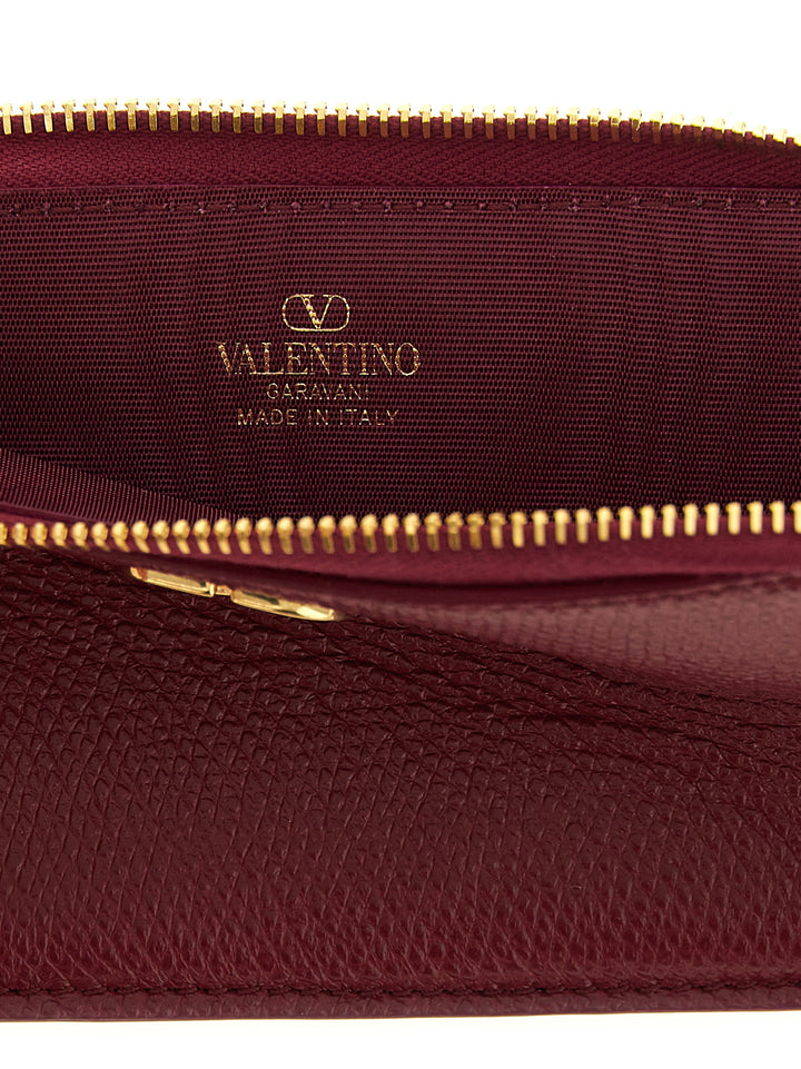 Valentino Garavani Vlogo Signature Wallets and Card Holders - Bordeaux | 73aa9811b063e2de1620fe1633a449f8ac07f043