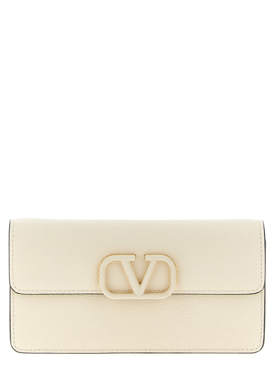 Wallet On Chain Valentino Garavani Vlogo Signature Wallets And Card Holders White