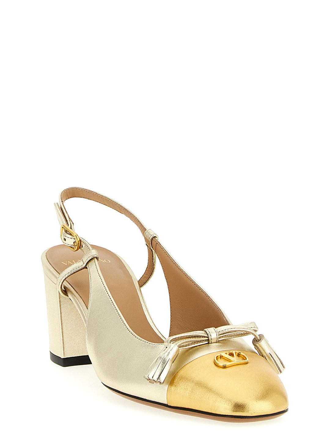 Valentino Garavani Valet Du Roi Pumps - Gold | 84af7fb7e342226e0149010599fc1682f4501d92