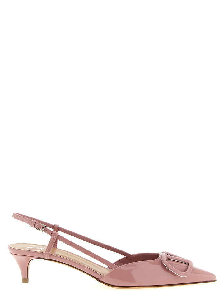 Valentino Garavani Slingback Valentino Garavani Vlogo Signature Pumps - Pink | 727b12d9db2b4bdc39bdfd55d326e8db6f5552e1