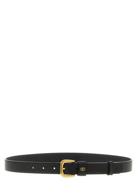 Valentino Garavani Vlogo Signature Belt Belts Black