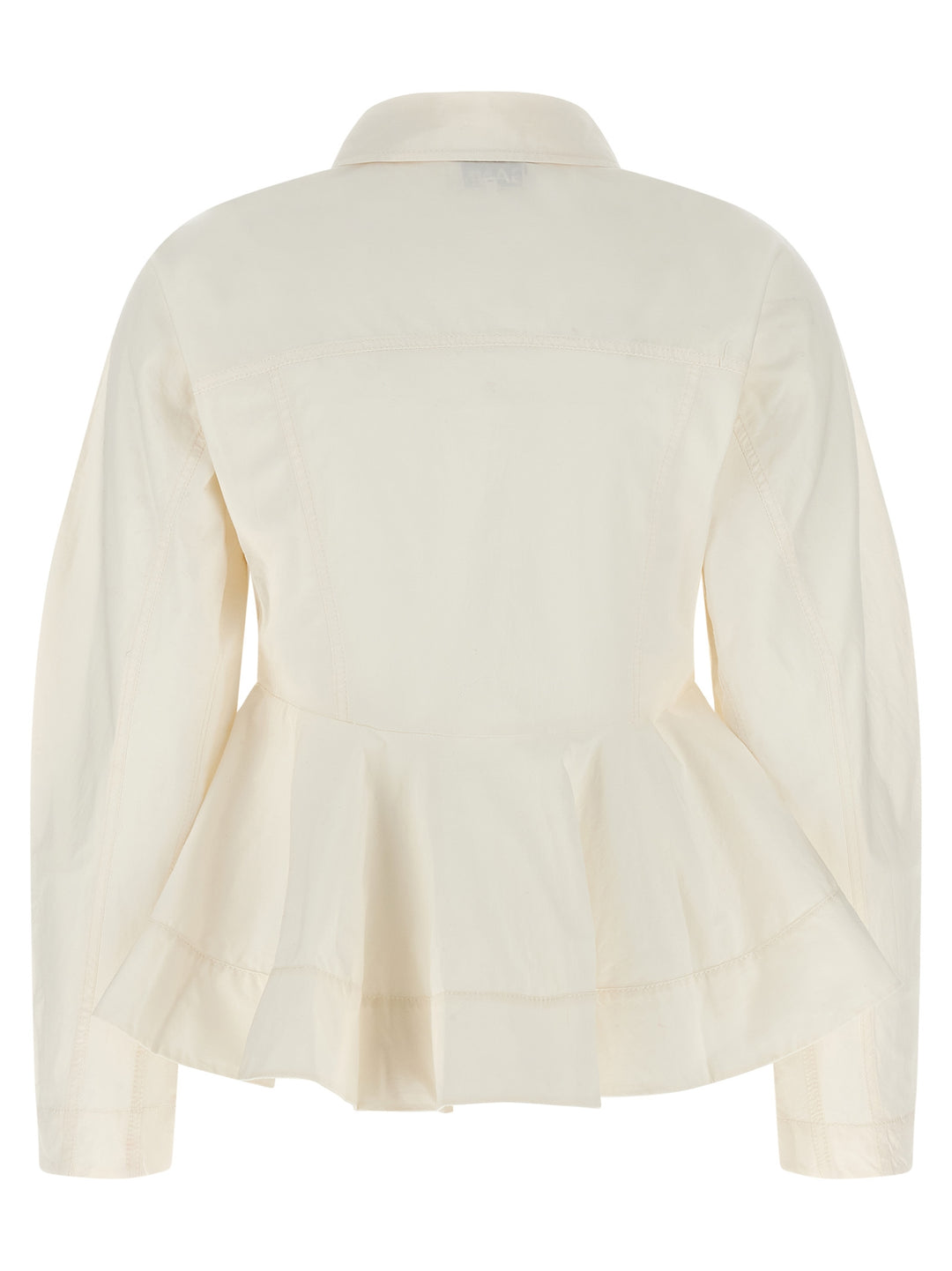 Ganni Peplum Shirt and Blouse - White | 56b0a6865f5141c0b8fe0856e258aae34bc7d43b