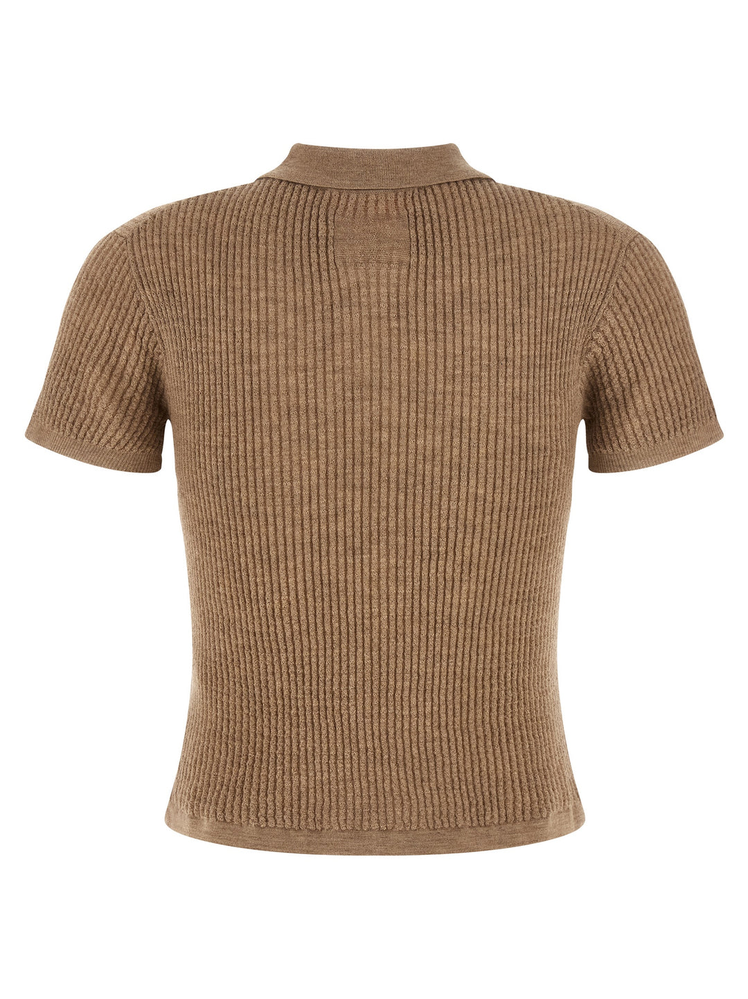 Guest In Residence Shrunken Polo - Beige | 7052291fad0ae24ef6cf98fb40a01ce8ccb77f11