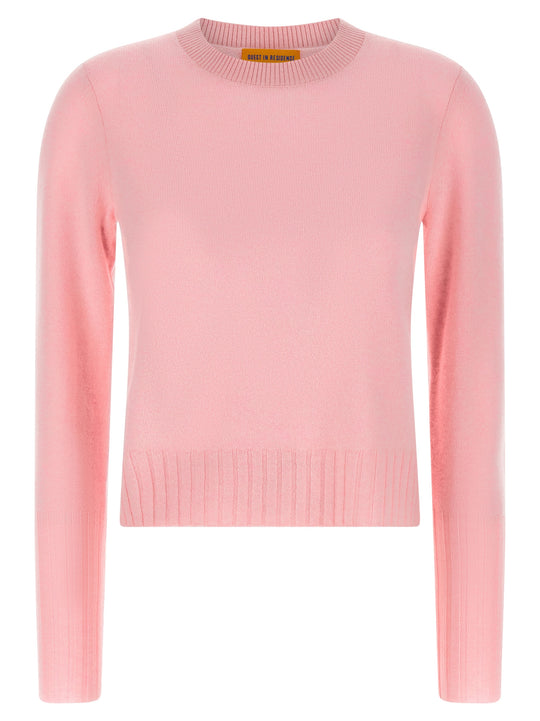 Shrunken Crew Sweaters And Cardigans Pink