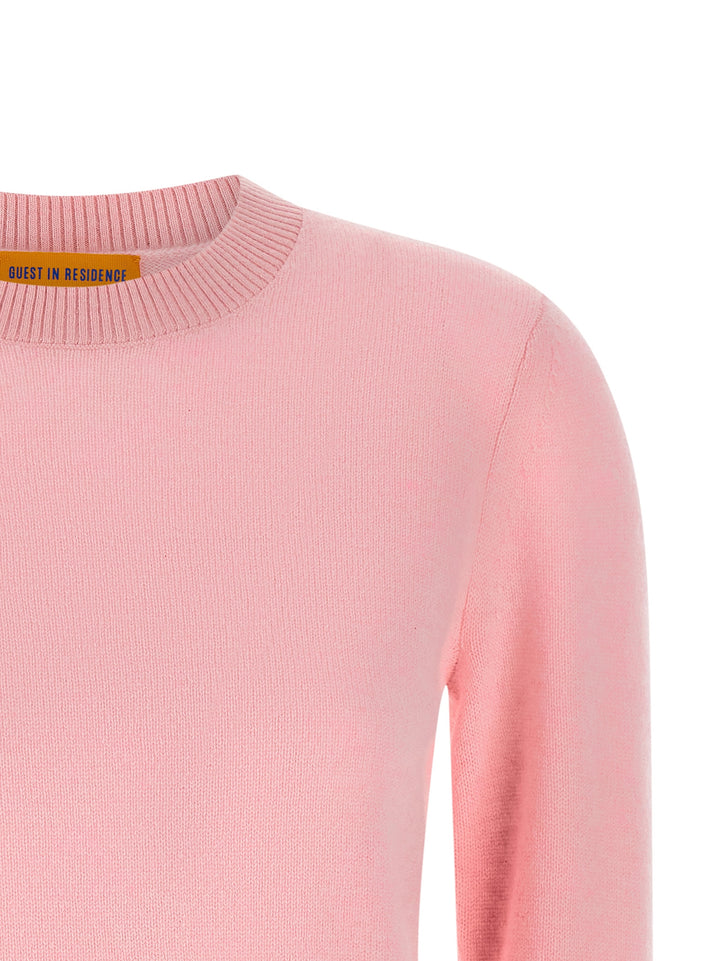 Guest In Residence Shrunken Crew Sweaters and Cardigans - Pink | b8391248508bace51217c54cc98c91b89e16d853