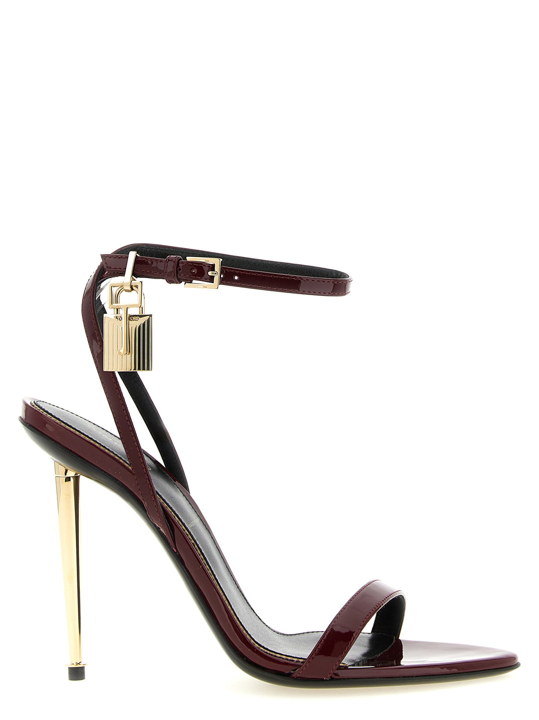 Tom Ford The Padlock Sandals - Bordeaux | fe1a7a2957362a25c946c0e0d76c30e51e9b6dc3