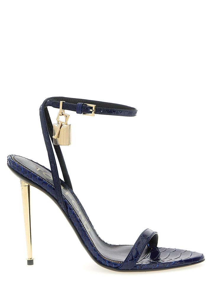 Tom Ford Padlock Sandals - Blue | ff8fab8fa2cad7a5ded92721a1643cb7968f58d9