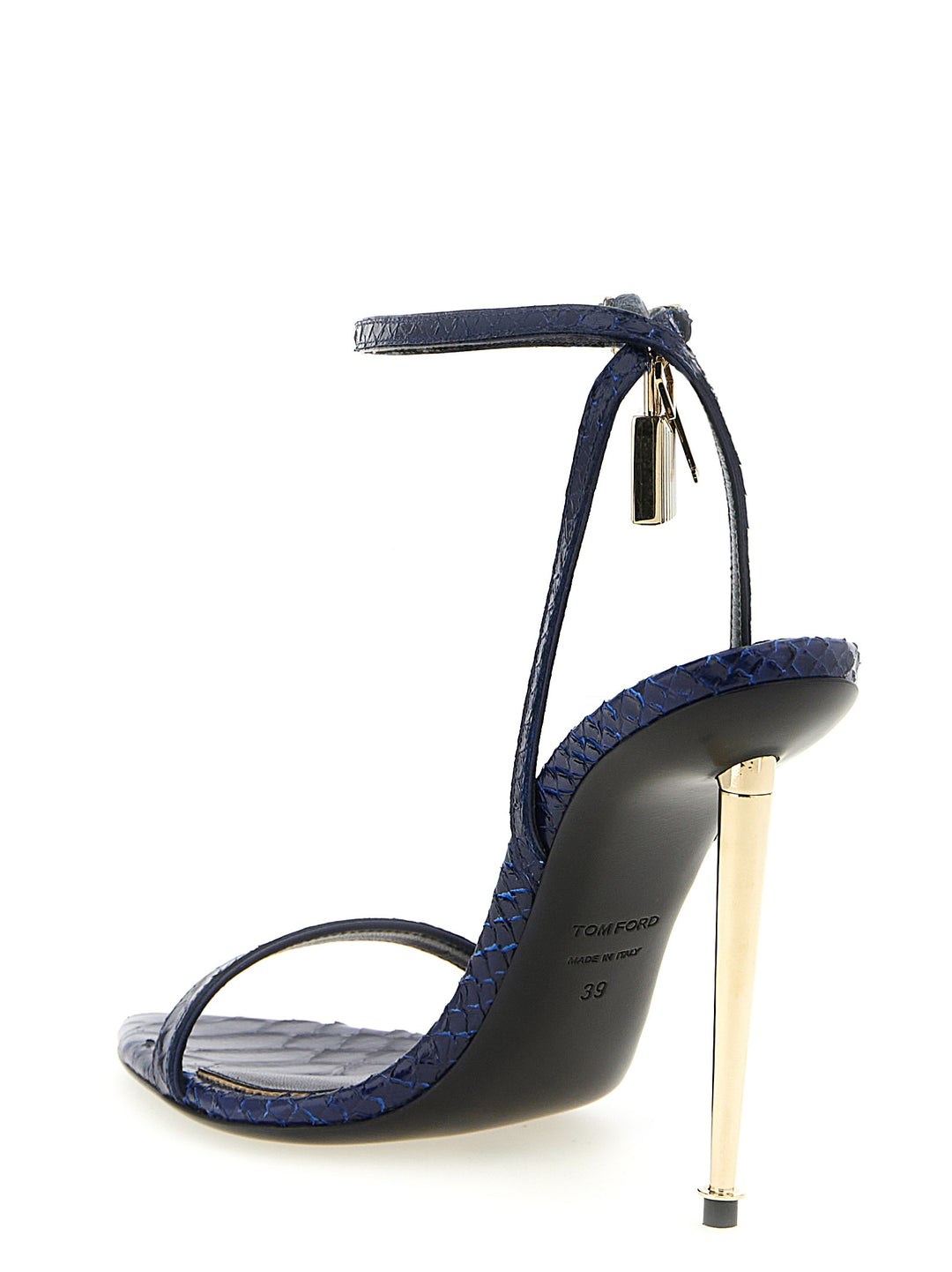 Tom Ford Padlock Sandals - Blue | 143fdbdc22ea4f675b92a412c00e9ef330fe1c56
