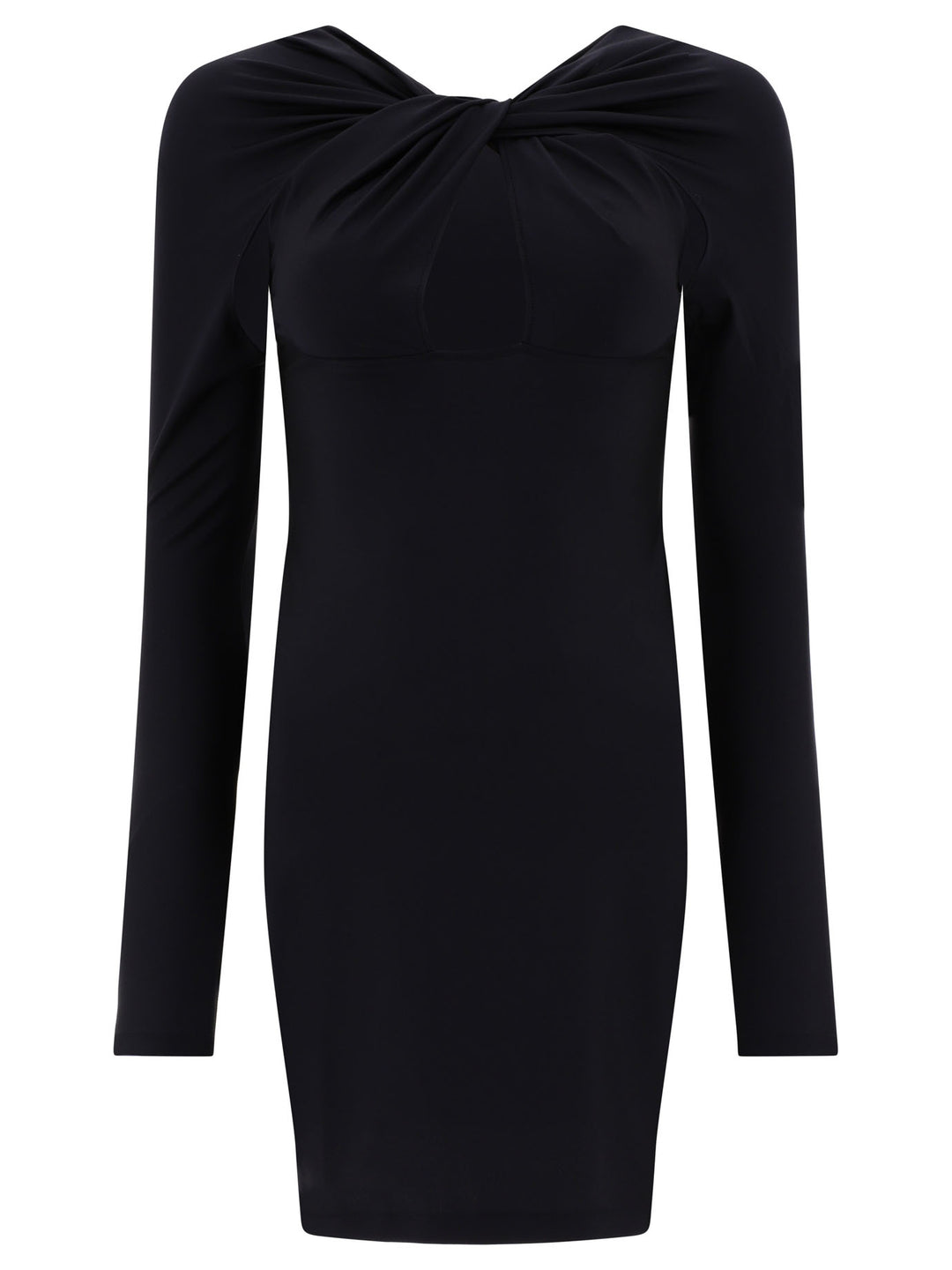 Coperni Twisted Cut-Out Dresses - Black | cb41ab36d52bd1753bd005ad02e8eab994329635