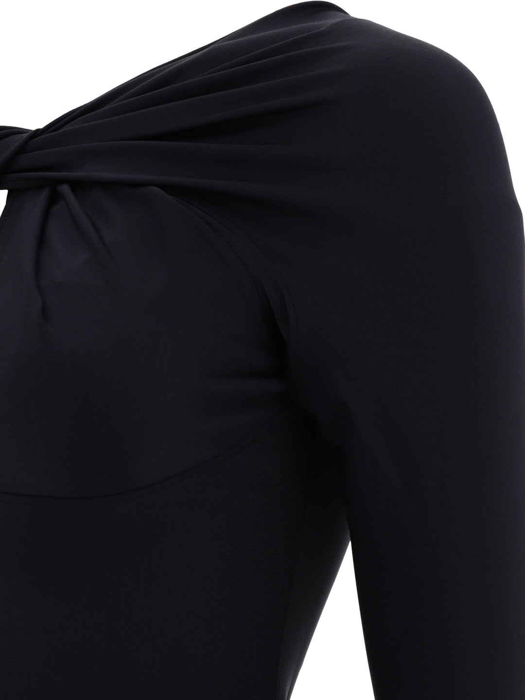 Coperni Twisted Cut-Out Dresses - Black | d907415794184a66e34ed2d7d640e68257b88409