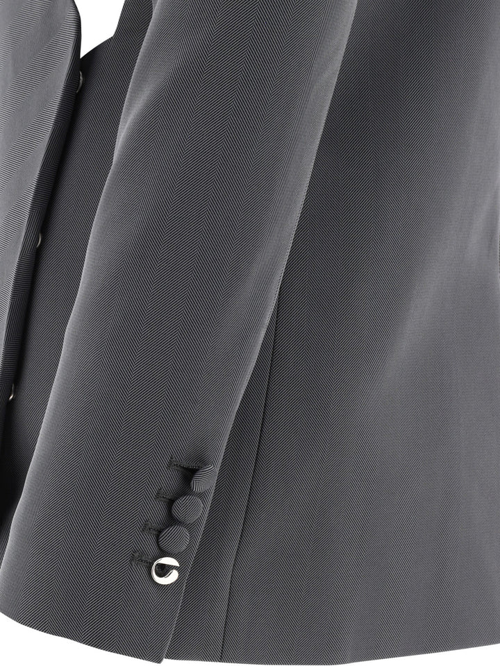 Coperni Twisted Cut-Out Jackets and Coats - Grey | aa43aa36f0f26978657a7b8b7ff5df550fba2ce0