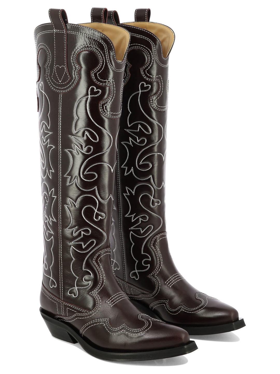Ganni Cowboy Boots Boots and Ankle Boots - Bordeaux | 0f3c8a7cb9478e59a5349d6e9a3c4712b2ca4928