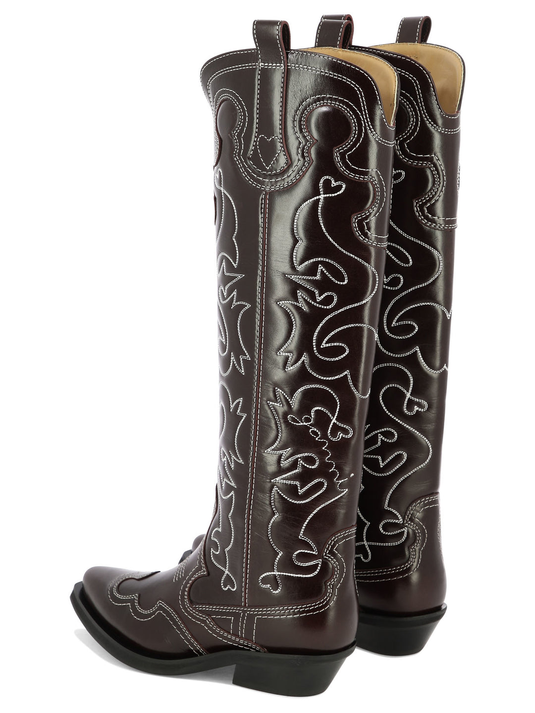 Ganni Cowboy Boots Boots and Ankle Boots - Bordeaux | 5a74d5d3953c31f301413a1bc2335995e538437c