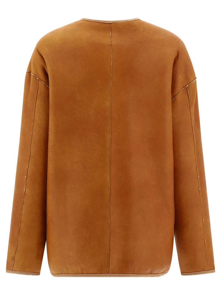 Giovi Reversible Shearling Jacket Jackets and Coats - White | 8ba4316936723a98f65b51ff652a397966e02c02