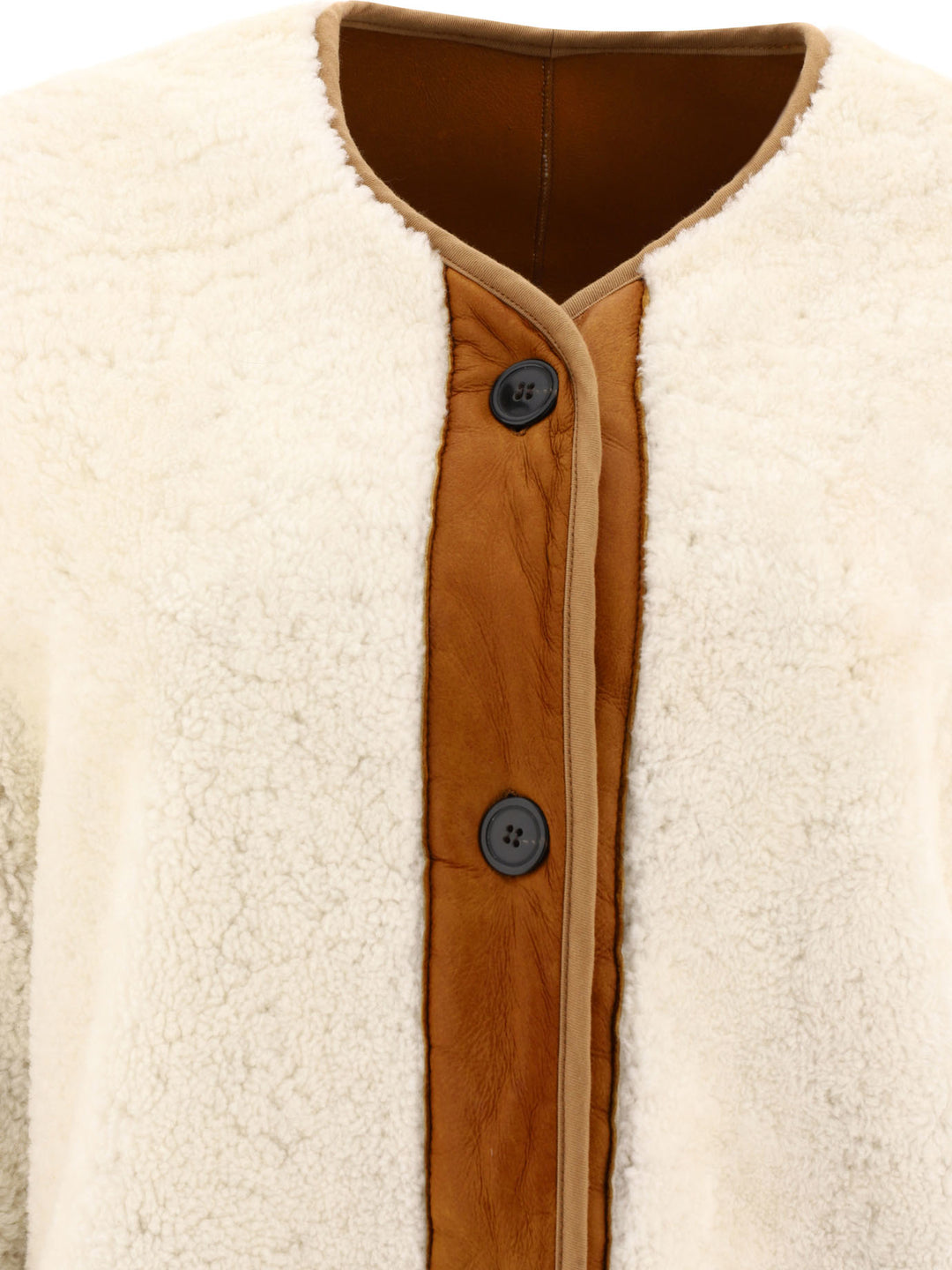 Giovi Reversible Shearling Jacket Jackets and Coats - White | 7d837636522cb370b7334ed463acd2151b658dc9