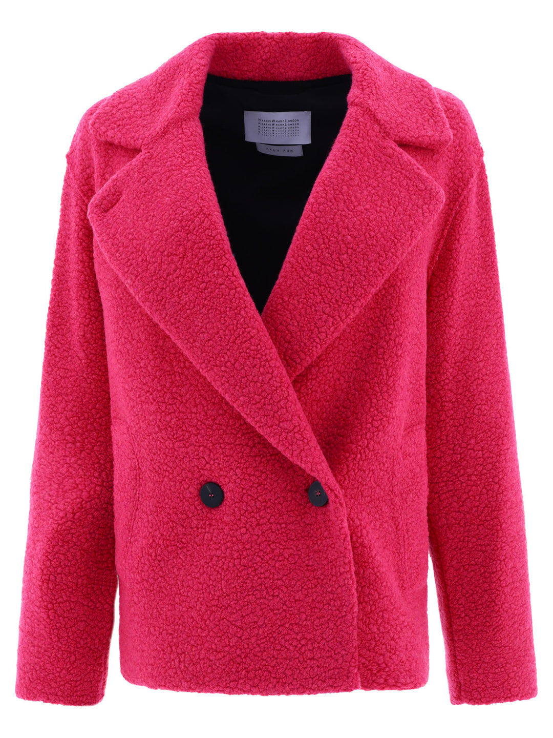 Harris Wharf London Bouclè Coat Jackets and Coats - Fuchsia | 35b95089c9ef47dedf81452664e7eda8c65e7dc9