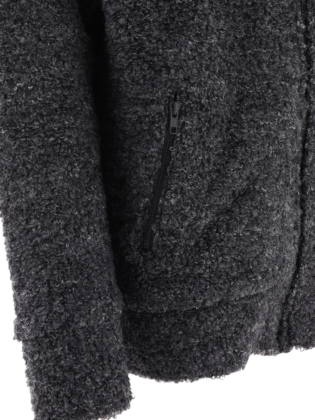 Junya Watanabe Man Textured Drawstring Zipped Hoodie Sweatshirts - Grey | 9d6faae83bef1a7d027aec099bd9e46997dcbcbb