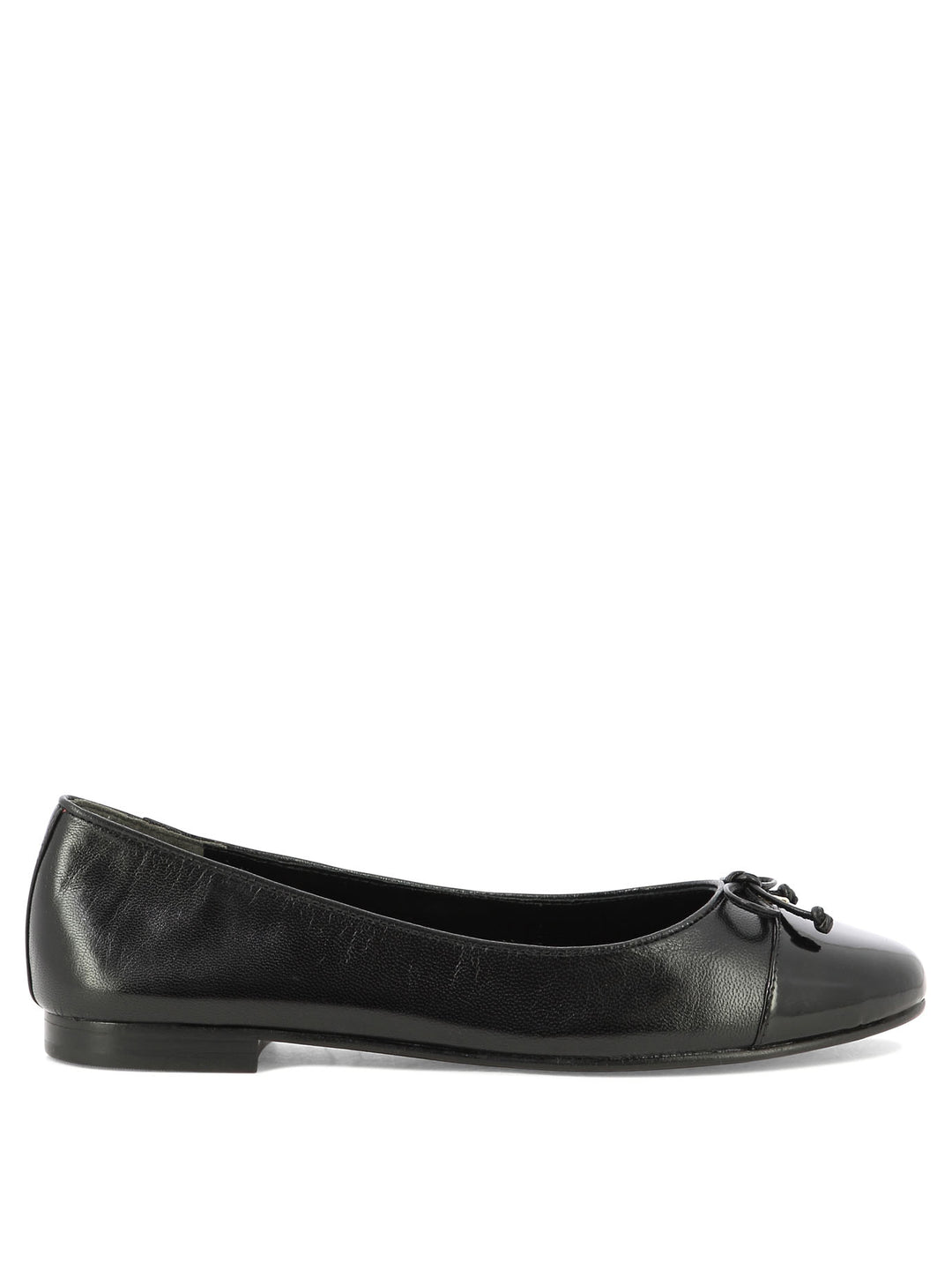 Tory Burch Cap-Toe Ballerinas - Black | 6564b5226ab40f696109015a8a3b670efdc19cd8