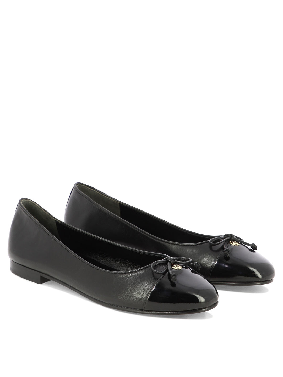 Tory Burch Cap-Toe Ballerinas - Black | e0c361b6586728c015494990a3bbc41f33ff8c41