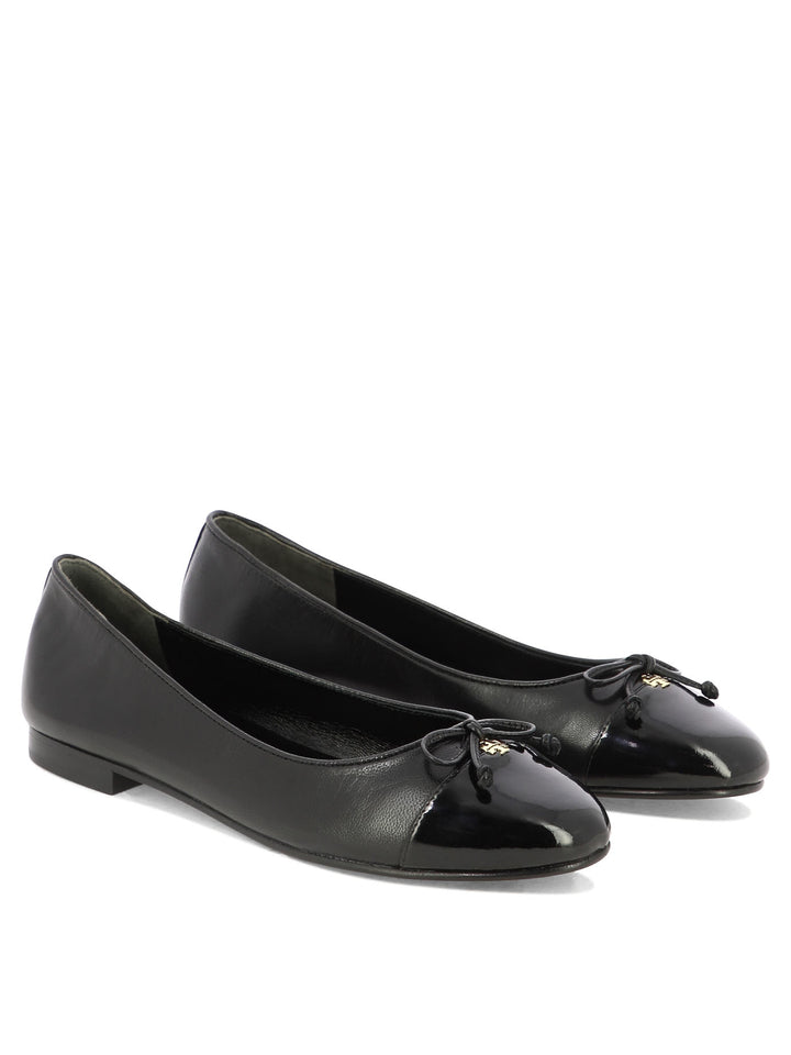Tory Burch Cap-Toe Ballerinas - Black | e0c361b6586728c015494990a3bbc41f33ff8c41