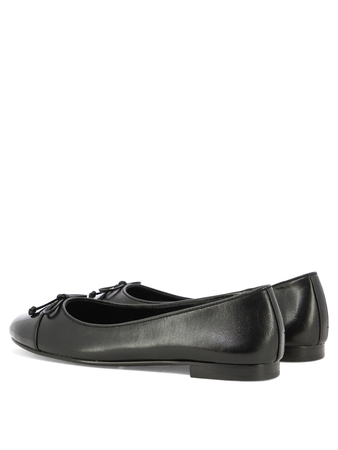 Tory Burch Cap-Toe Ballerinas - Black | 0686f6622fca8e7055394b42329189b723ce5909