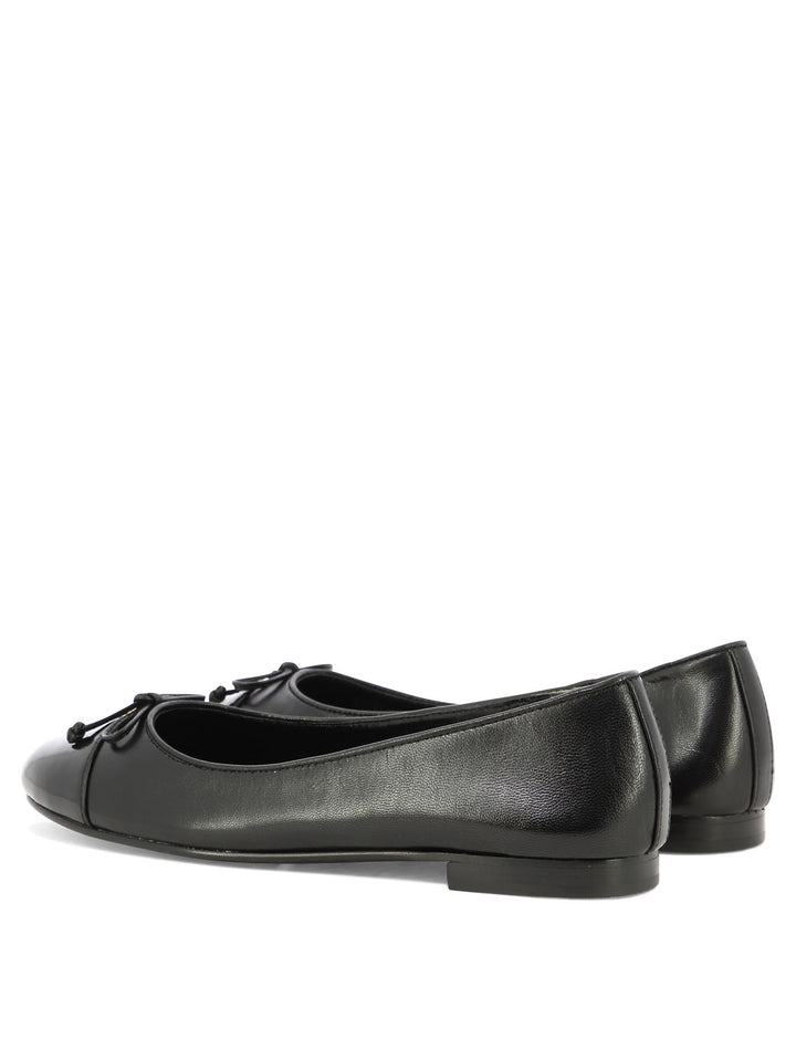 Tory Burch Cap-Toe Ballerinas - Black | 0686f6622fca8e7055394b42329189b723ce5909