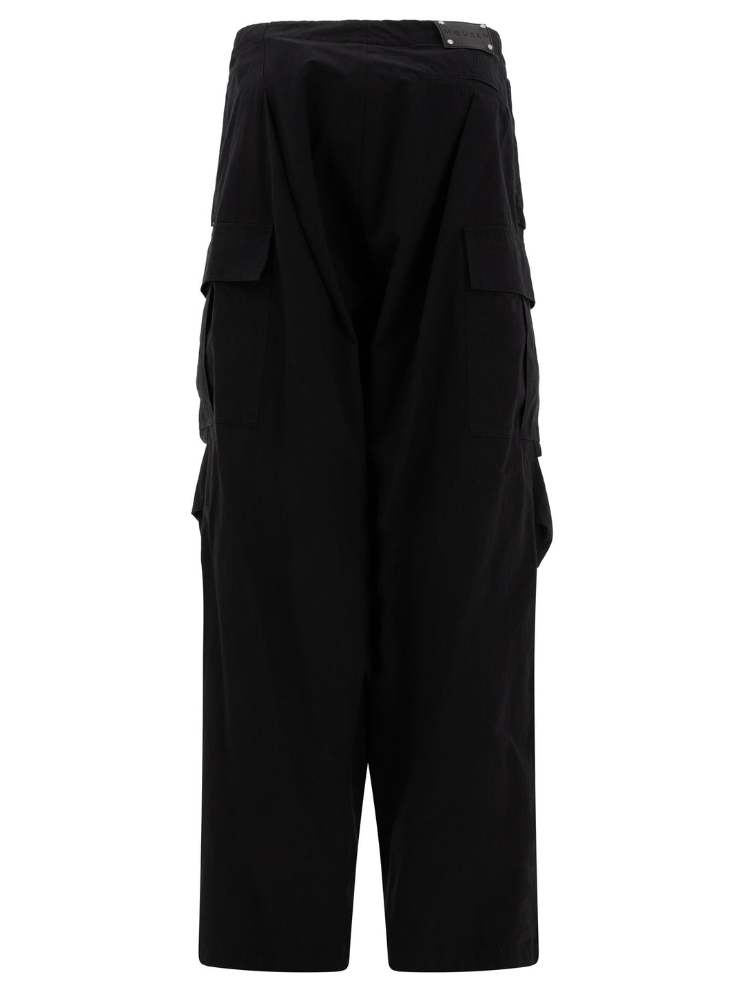 Alexander Mcqueen Pleated Cargo Trousers - Black | ce3f30e138931ab23742633222fcfa78f418f31c