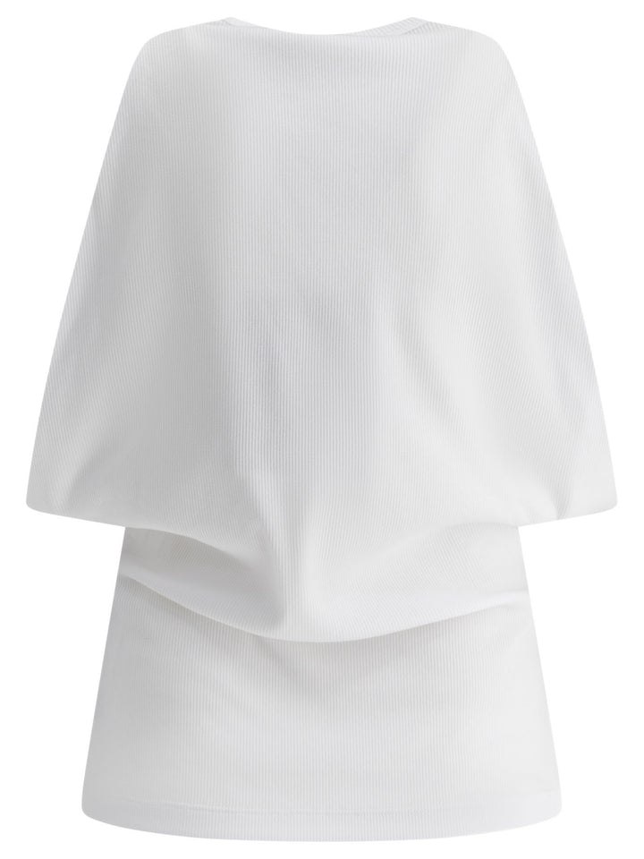 Alexander Mcqueen Ribbed Top Tops - White | cbcb694ca5914ff6c794e760837e5a1eab462ad1